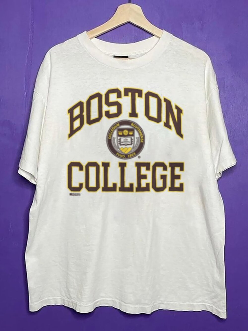 Vintage Boston College University Crewneck Shirt, Retro BC University Shirt Tee